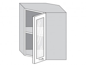 1.60.3у Шкаф настенный (h=720) угловой на 600мм со стекл. дверцей в Краснотурьинске - krasnoturinsk.magazinmebel.ru | фото