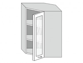 19.60.3у Шкаф настенный (h=913) угловой на 600мм со стекл. дверцей в Краснотурьинске - krasnoturinsk.magazinmebel.ru | фото