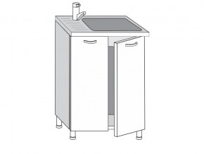 2.60.2мн Шкаф-стол на 600мм под накладную мойку с 2-мя дверцами в Краснотурьинске - krasnoturinsk.magazinmebel.ru | фото