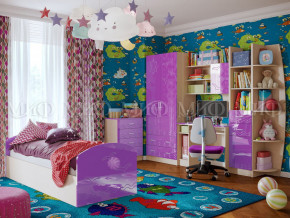 Детская комната Юниор-2 Фиолетовый металлик в Краснотурьинске - krasnoturinsk.magazinmebel.ru | фото