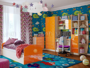 Детская комната Юниор-2 Оранжевый металлик в Краснотурьинске - krasnoturinsk.magazinmebel.ru | фото