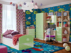 Детская комната Юниор-2 Салатовый металлик в Краснотурьинске - krasnoturinsk.magazinmebel.ru | фото