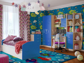 Детская комната Юниор-2 Синий в Краснотурьинске - krasnoturinsk.magazinmebel.ru | фото