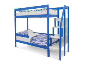 Двухъярусная кровать Svogen с бортиком синий в Краснотурьинске - krasnoturinsk.magazinmebel.ru | фото