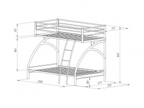 Двухъярусная кровать Виньола-2 Я черный в Краснотурьинске - krasnoturinsk.magazinmebel.ru | фото - изображение 2