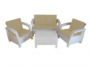Комплект уличной мебели Yalta Premium Terrace Set белый в Краснотурьинске - krasnoturinsk.magazinmebel.ru | фото
