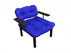 Кресло Дачное синяя подушка в Краснотурьинске - krasnoturinsk.magazinmebel.ru | фото