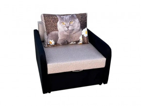 Кресло кровать Канзасик с подлокотниками кот с ромашками-2 в Краснотурьинске - krasnoturinsk.magazinmebel.ru | фото - изображение 1