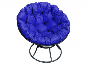 Кресло Папасан без ротанга синяя подушка в Краснотурьинске - krasnoturinsk.magazinmebel.ru | фото