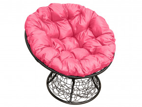 Кресло Папасан с ротангом розовая подушка в Краснотурьинске - krasnoturinsk.magazinmebel.ru | фото