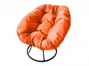 Кресло Пончик без ротанга оранжевая подушка в Краснотурьинске - krasnoturinsk.magazinmebel.ru | фото - изображение 1