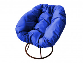 Кресло Пончик без ротанга синяя подушка в Краснотурьинске - krasnoturinsk.magazinmebel.ru | фото - изображение 1