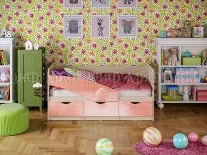 Кровать Бабочки 1600 Розовый металлик в Краснотурьинске - krasnoturinsk.magazinmebel.ru | фото