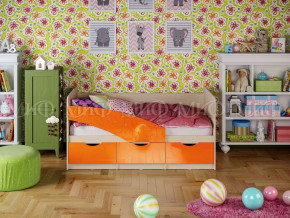Кровать Бабочки 1800 Оранжевый металлик в Краснотурьинске - krasnoturinsk.magazinmebel.ru | фото