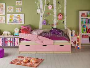 Кровать Дельфин 1600 Розовый металлик в Краснотурьинске - krasnoturinsk.magazinmebel.ru | фото