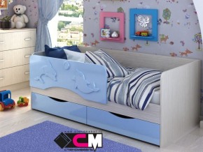 Кровать детская Алиса КР 812 голубая 1600 в Краснотурьинске - krasnoturinsk.magazinmebel.ru | фото