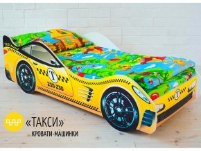 Кровать детская машина Такси в Краснотурьинске - krasnoturinsk.magazinmebel.ru | фото