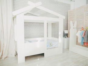 Кровать детская Теремок без ящика белая в Краснотурьинске - krasnoturinsk.magazinmebel.ru | фото
