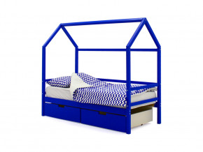 Кровать-домик Svogen с ящиками синий в Краснотурьинске - krasnoturinsk.magazinmebel.ru | фото