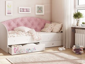 Кровать Эльза Белый-розовый в Краснотурьинске - krasnoturinsk.magazinmebel.ru | фото