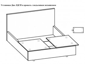 Кровать Феодосия норма 180 с механизмом подъема и дном ЛДСП в Краснотурьинске - krasnoturinsk.magazinmebel.ru | фото - изображение 5