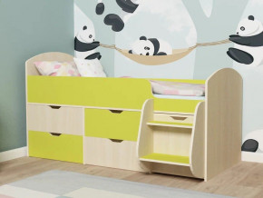 Кровать Малыш-7 Дуб-лайм в Краснотурьинске - krasnoturinsk.magazinmebel.ru | фото