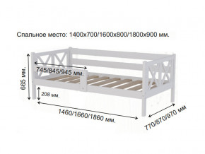 Кровать софа Аист-3 Прованс белый 1400х700 мм в Краснотурьинске - krasnoturinsk.magazinmebel.ru | фото - изображение 2