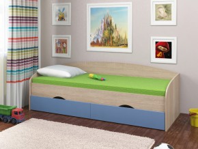 Кровать Соня 2 сонома-голубой в Краснотурьинске - krasnoturinsk.magazinmebel.ru | фото