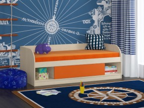 Кровать Соня 4 дуб молочный-оранжевый в Краснотурьинске - krasnoturinsk.magazinmebel.ru | фото