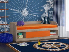 Кровать Соня 4 сонома-оранжевый в Краснотурьинске - krasnoturinsk.magazinmebel.ru | фото