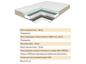 Матрас Тиссая 120х200 в Краснотурьинске - krasnoturinsk.magazinmebel.ru | фото - изображение 2