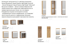 Прихожая Нортон Дуб Крафт Табачный/Серый Камень в Краснотурьинске - krasnoturinsk.magazinmebel.ru | фото - изображение 2