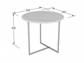 Стол журнальный Альбано белый мрамор в Краснотурьинске - krasnoturinsk.magazinmebel.ru | фото - изображение 2
