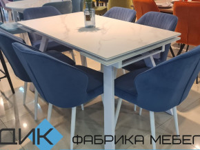 Стол SKL 140 керамика белый мрамор/подстолье белое в Краснотурьинске - krasnoturinsk.magazinmebel.ru | фото - изображение 2